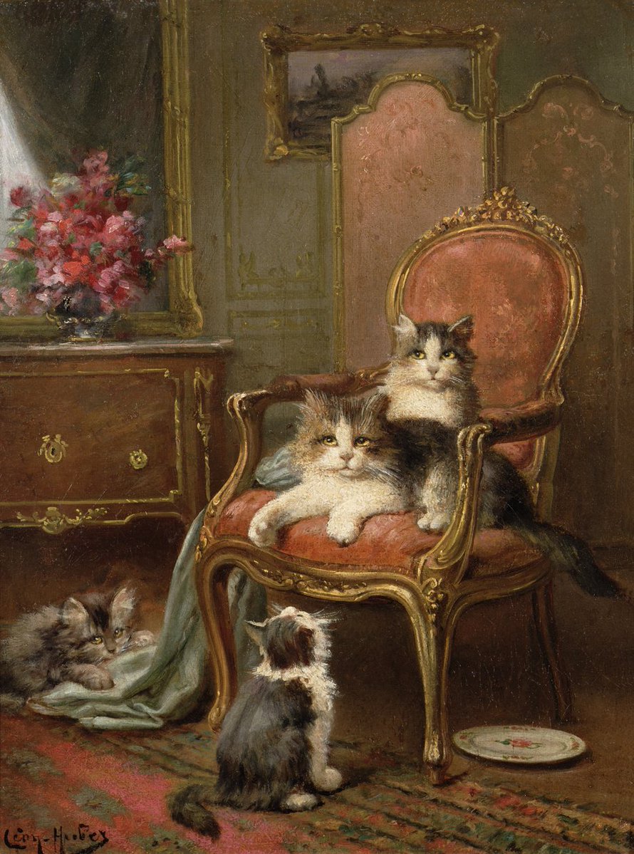 レオン・ヒューバー
（Leon Charles Huber、1858-1928）
『お気に入りの椅子』
（The Favourite Chair）