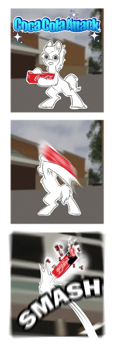viralcosmos's tweet image. ✨[CRASH]✨

#MarcusTheWorm @CocaCola @RealChadHours  #Comic #commission