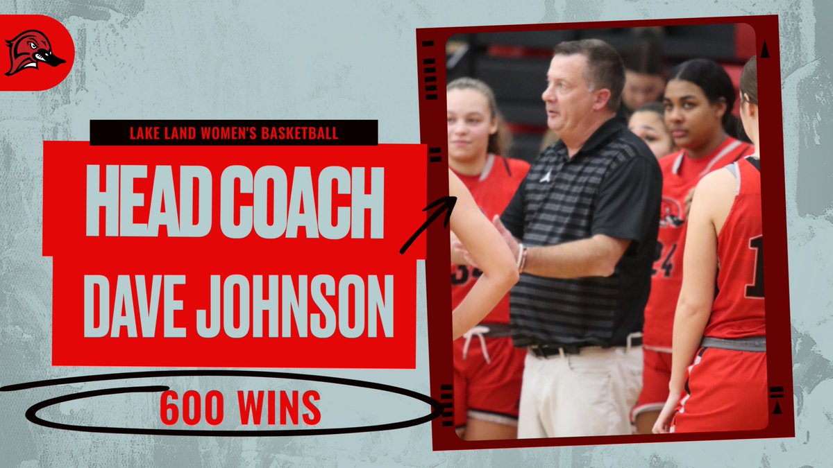 With today's win over the Jaguars of DACC by a score of 84-49. <a href="/LLC_WBasketball/">Lake Land College Women's Basketball</a> secures win #600 for Head Coach @DavidWJohnson1

Congratulations Coach
<a href="/NJCAABasketball/">NJCAA Basketball</a> 
#LakerUp #L4L