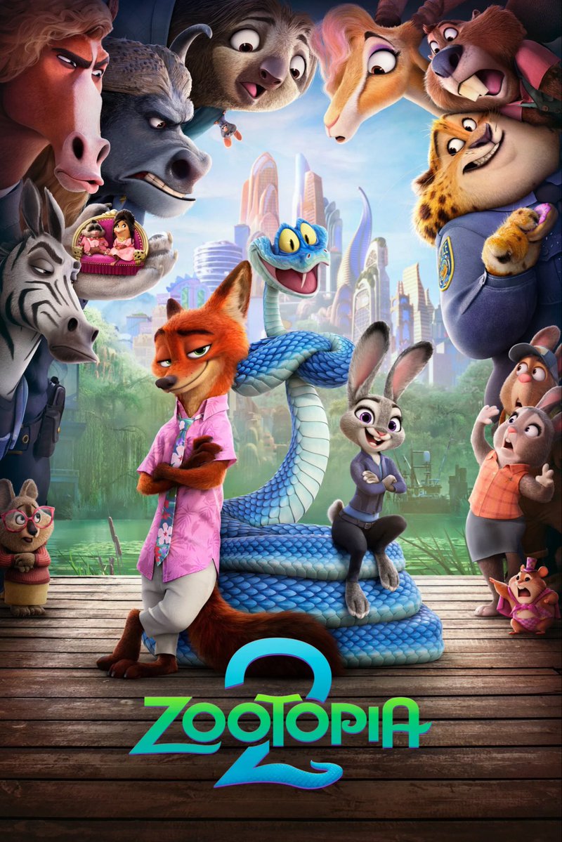 AXJ_4's tweet image. Tonight’s film: “Zootopia 2” 🎥🥂