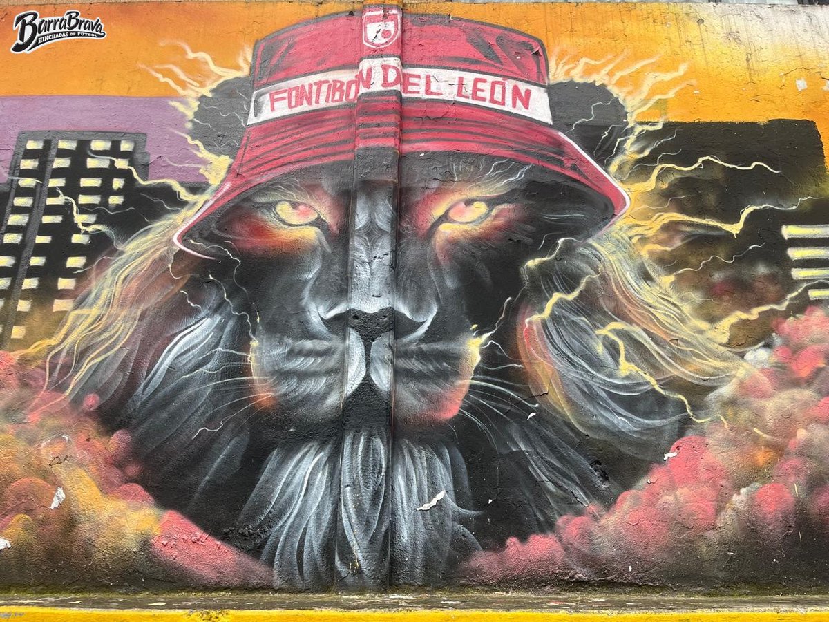 barrabrava_net's tweet photo. Mural de La Guardia Albi Roja Sur - Independiente Santa Fe https://t.co/SsjGLHrIgt