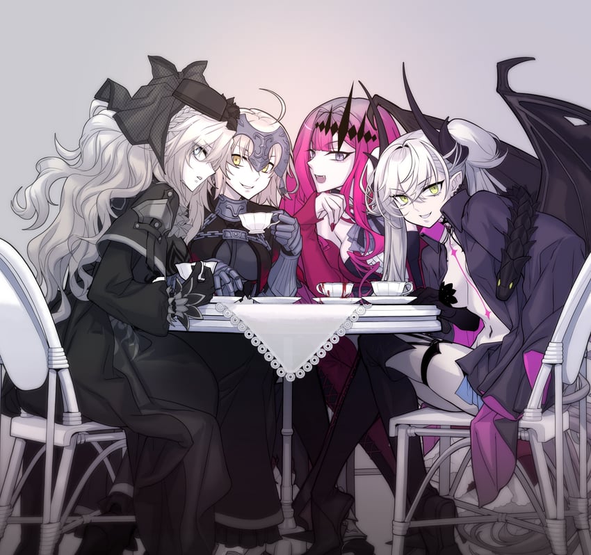 Draconicrevenge's tweet image. Chaldea's most bitey bitter beauties, come at them if you dare...or if you just feel like testing your luck~