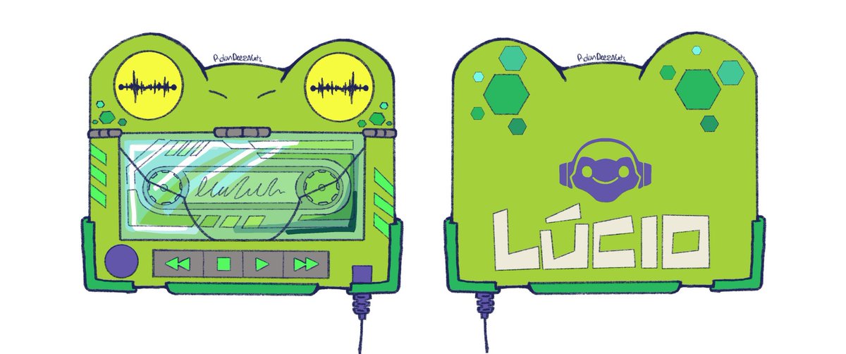 HIII, IM SO EXCITED FOR THIS ONE. Thank you @transwhorefinn on TUMBLR, u did an amazing job creating Lucio's Walking-Frog for my #owoc lore!

Gal was gifted a Lucio Walking-Frog during her time in captivity &amp; has been a fan ever since.🐸⚡💙

[#Overwatch2 #OCwatch #overwatchoc]