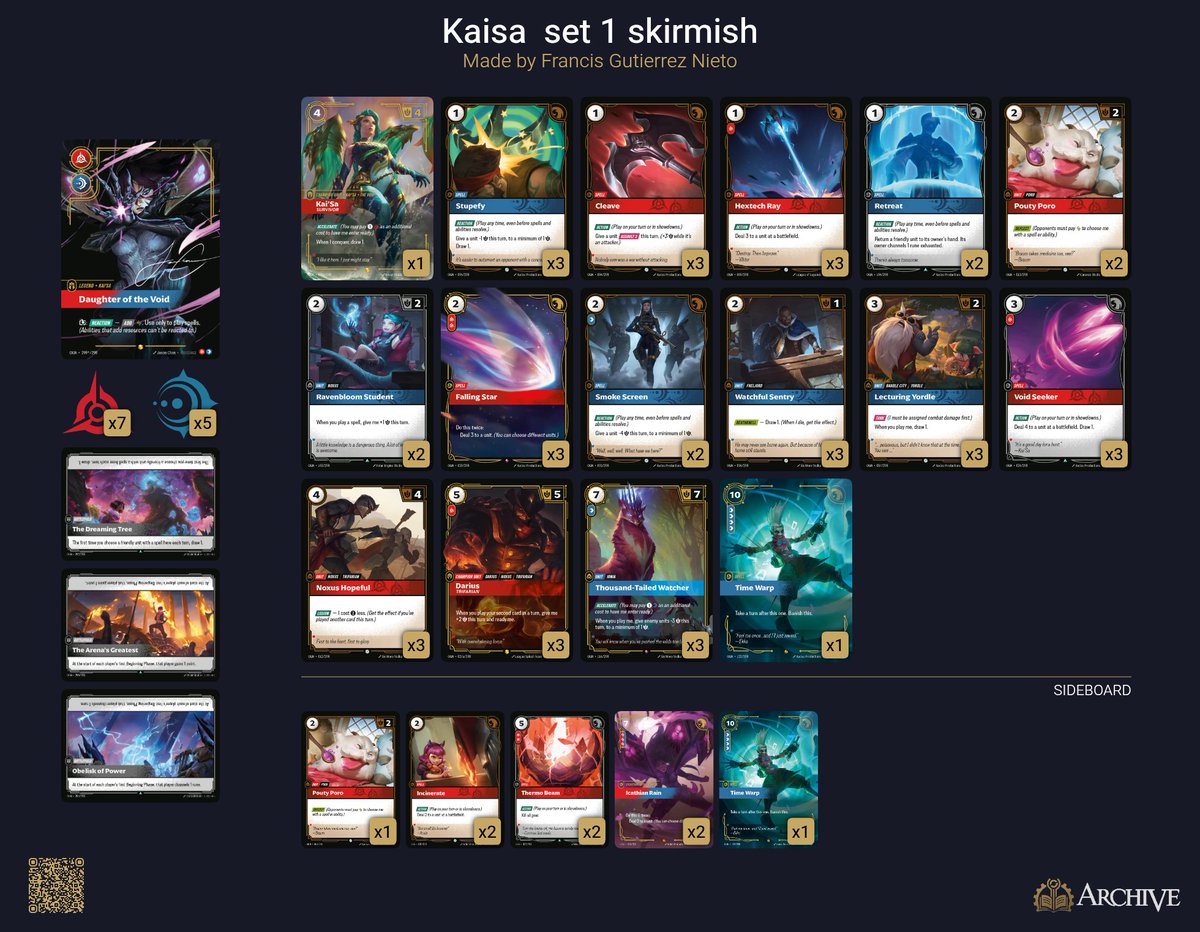 Por fin pillé Bye para bologna🤌🏻
Skirmish
R1 vs 🔴🔵kaisa 2-1✅
R2 vs 🟣🟢yasuo 2-0✅ <a href="/juwuanmaa/">juwuanma🍳</a>
R3 vs mi hermano draw 🤝🏻
R4 vs 🟢🟠 yi midrange 1-2 ❌
R5 vs 🟣🔴annie 2-0 ✅ <a href="/_Cafar/">Rafa Carneros</a> 
T8 vs 🔴🔵 kaisa 2-1 ✅🥸<a href="/Nach1to/">Nacho Gonzalez</a>
T4 vs 🔴🟣 annie 2-0 ✅
T2 vs 🟢🟠yi aurora pacto🤝🏻 <a href="/dPetator/">TXC_Takagi</a>