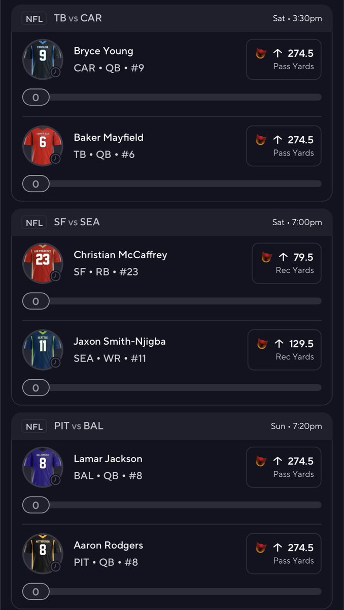 LocksBlindy's tweet photo. We’re back! 😈

Been busy with life, but decided to drop this 2000x long shot flex slip! All we need are competitive games in what are must win games for these teams! 

Let’s win some money! 💰🏈

#PrizePicks #NFL #NFLPlayoffs #NFLPicks #GamblingX #FantasyFootball #Playoffs https://t.co/DphPS8ZMNO