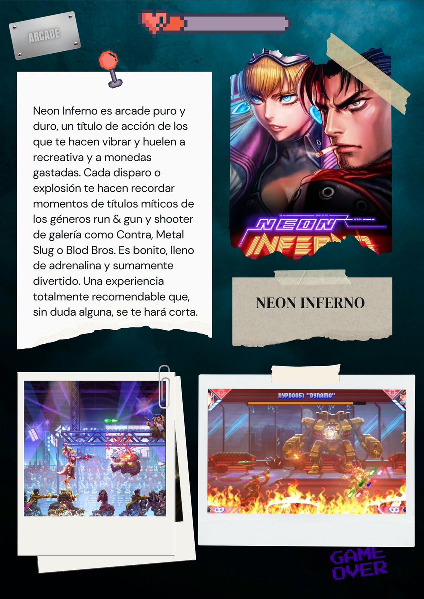 🔥 Hoy es el turno de Neon Inferno, de <a href="/ZenoviaLLC/">Zenovia Interactive 🔥 Neon Inferno OUT NOW!</a> y publicado por <a href="/Retroware/">Retroware @ MAGFest</a>. Un juego que derrocha arcade por todas partes, una maravilla.