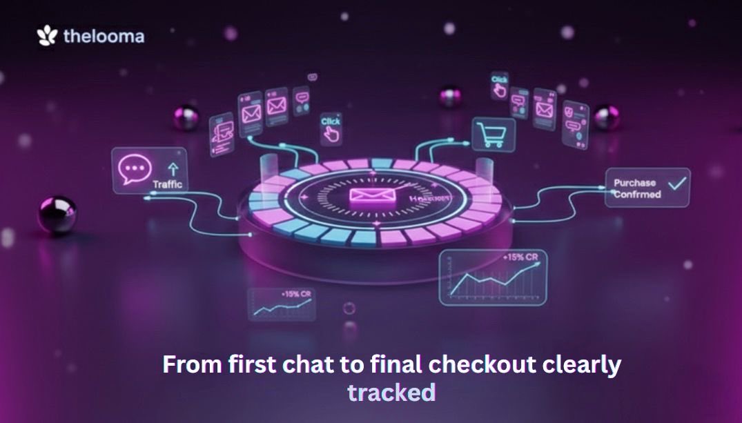 Watching traffic turn into real chats, clicks, and actual purchases just feels good ✨

TheLooma helps you track everything from the first question to the final checkout, so you always know what’s working at the moment.

Just clear insights that drive growth 🚀