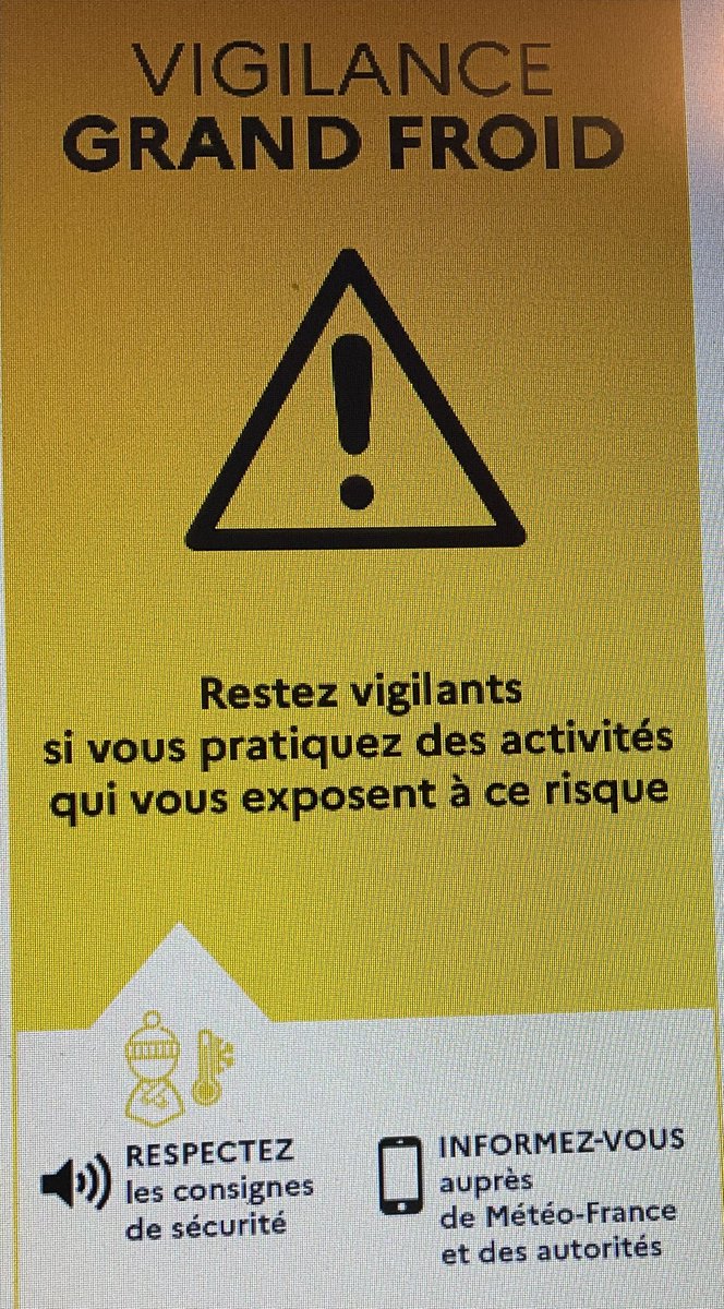 Image de Préfète de la Dordogne - Le département de la Dordogne passe en vigilance jaune pour le phénomène Grand Froid ce dimanche 4 j