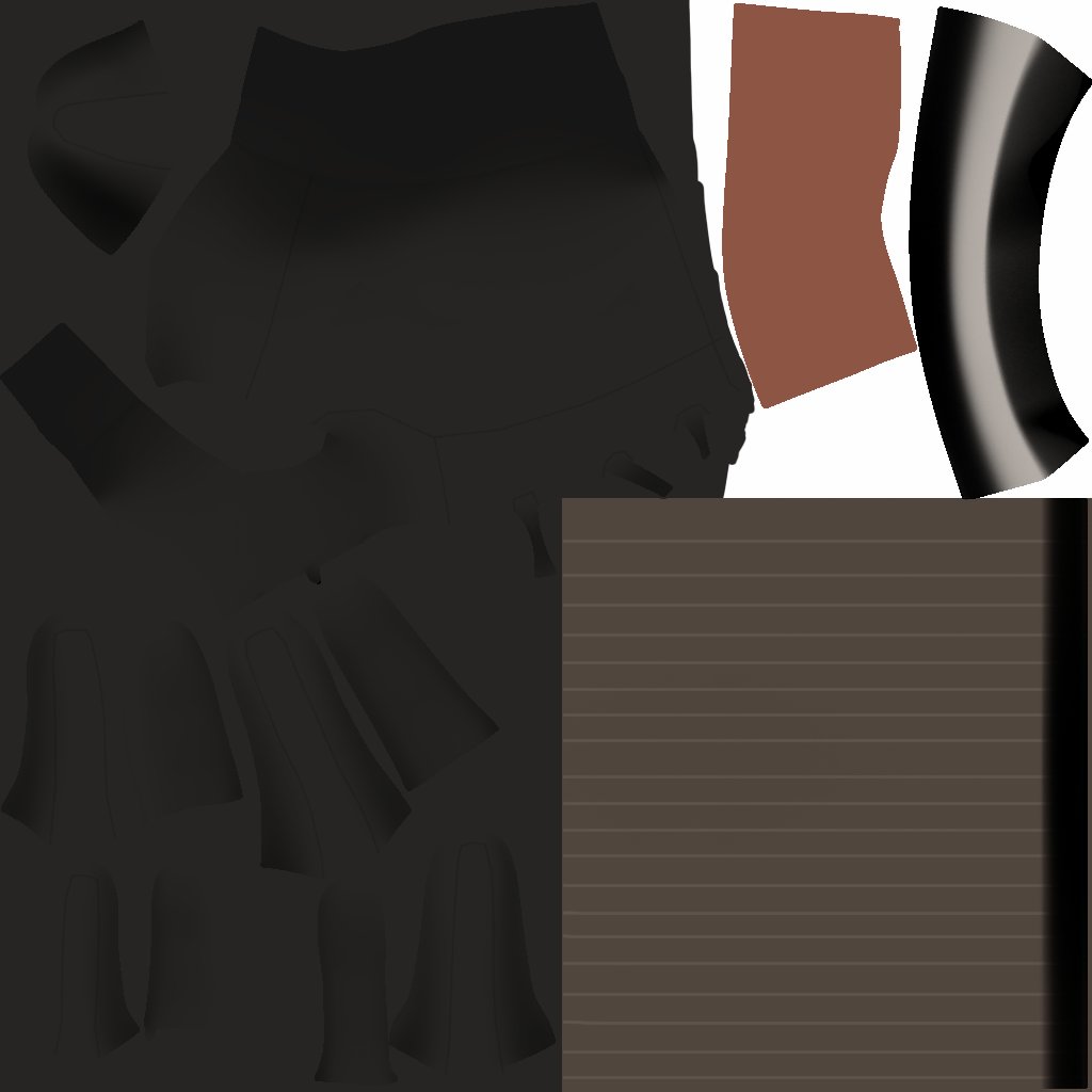 TF2DevTrivia's tweet image. The textures for Spy’s viewmodel arms not only use an outdated palette, but the red textures were also compiled with the blue skin’s pinstripe layer enabled, seemingly by mistake.