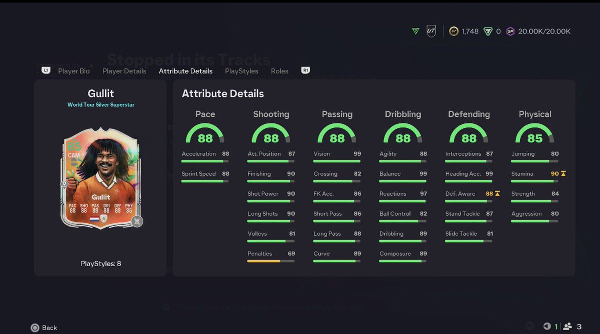 nir_many's tweet image. This is how gullit going to look like as soon as I heat level 23 (1000 xp away) 👀 @TheTeamGullit @AuzioMF @Futdonk @FIFA22_INFO