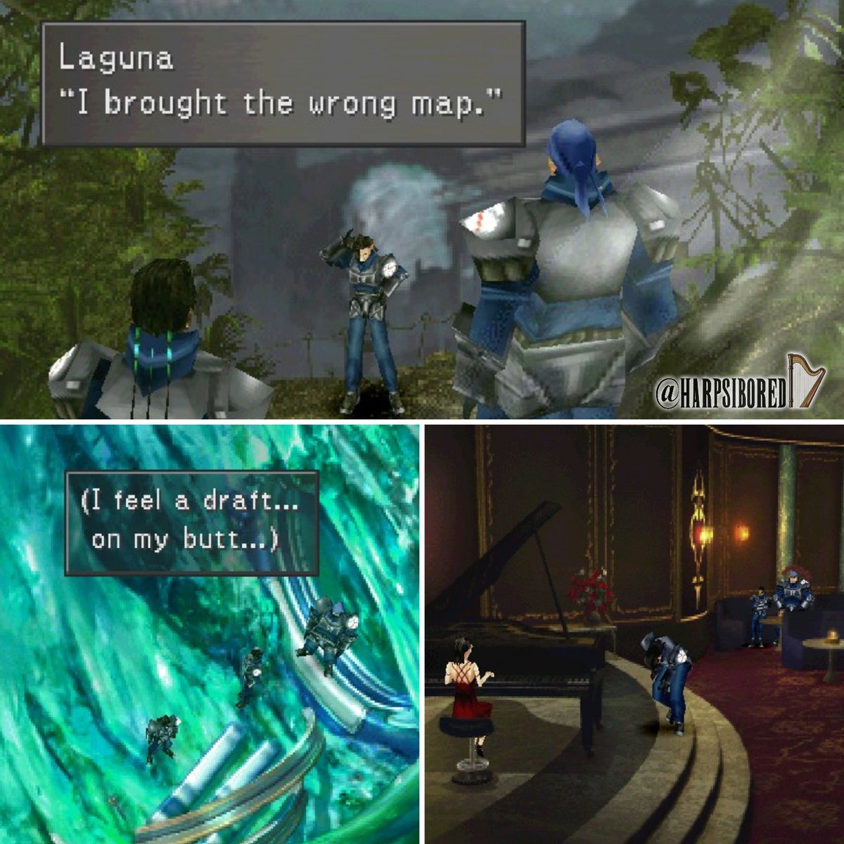 harpsibored's tweet image. Happy birthday to Laguna, the biggest dork in Final Fantasy