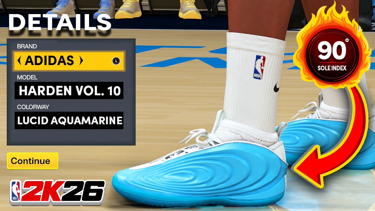 🧪 New Shoe Drop 🧪

adidas Harden Vol. 10 Lucid Aquamarine

youtu.be/gTHRt572bfI

#thesolelab #solenation #nba2k26 #nba2k #adidas #harden10 #jamesharden