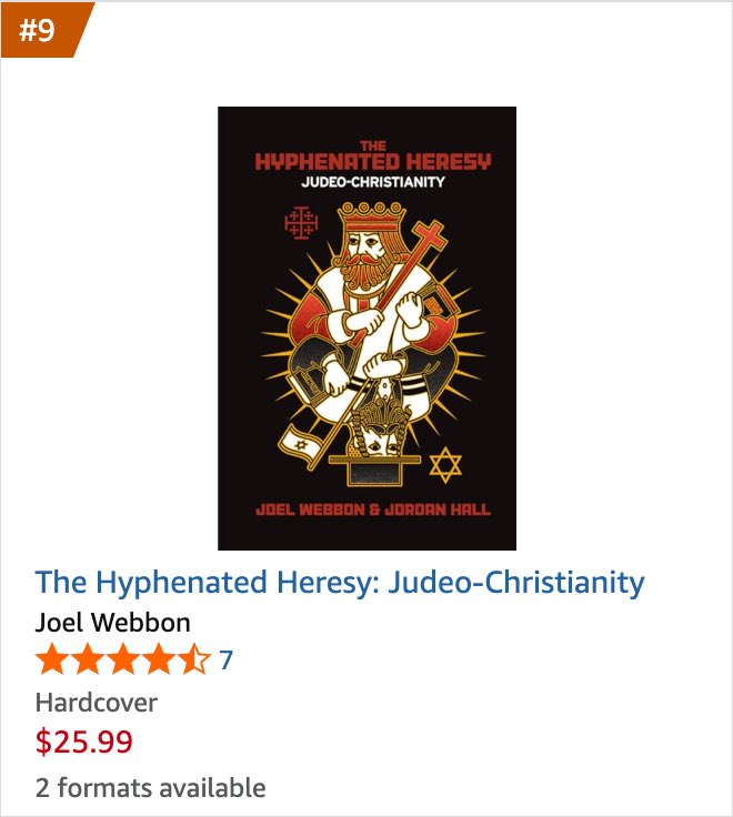 #9 in “Religion” in less than 24 hours. 

Don’t wait. Link to order in the tweet below.