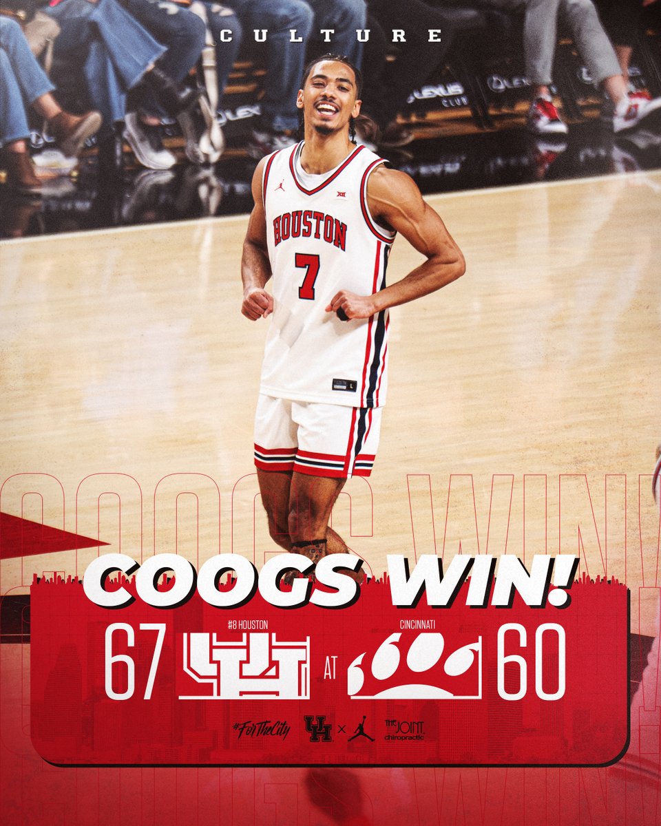 UHCougarMBK's tweet image. COOGS WIN
presented by @thejointchiro 

#ForTheCity x #GoCoogs