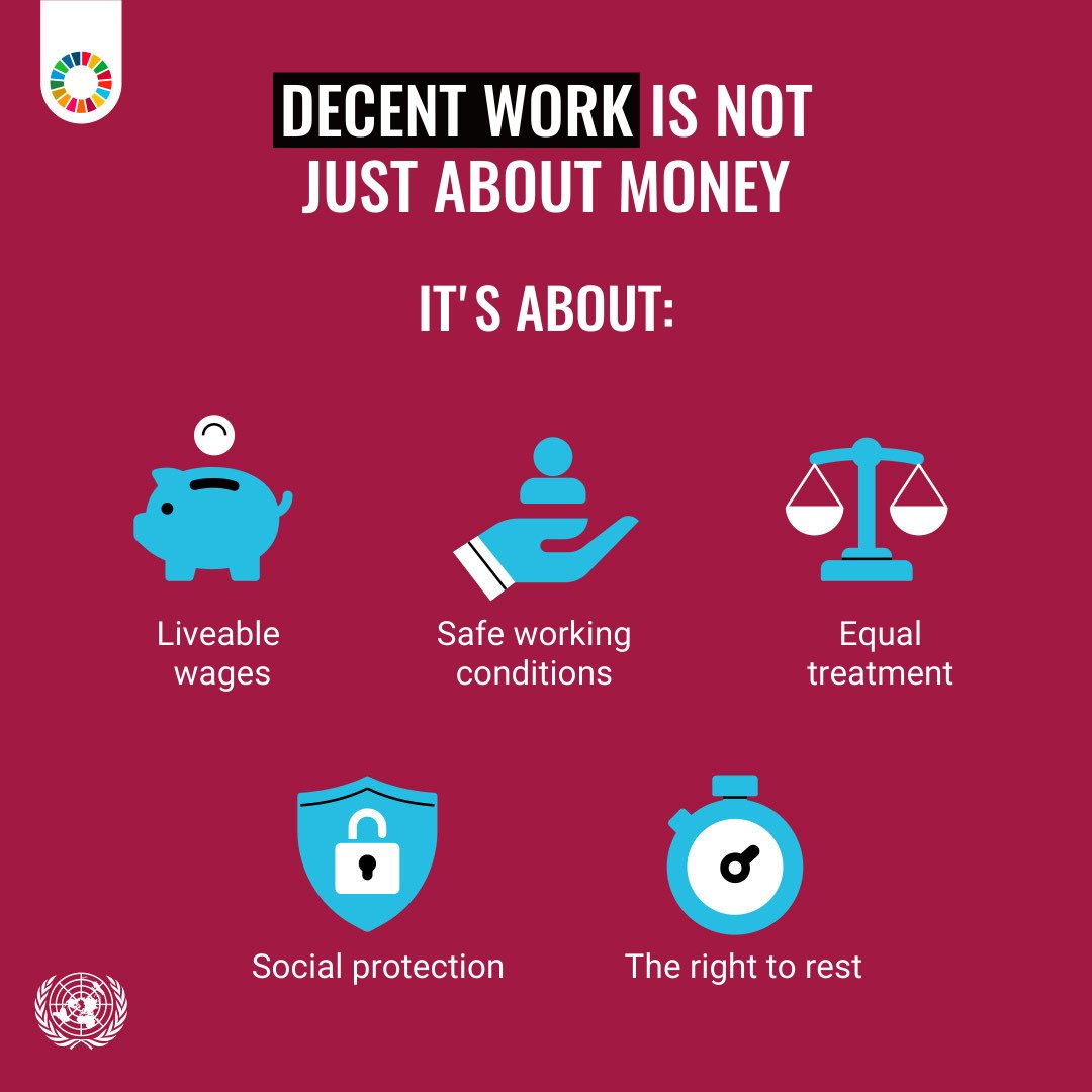 Let’s advocate for Goal 8: Decent Work and Economic Growth. Together, we can build economies that benefit everyone. 💼🌍 #GlobalGoals
un.org/sustainabledev…