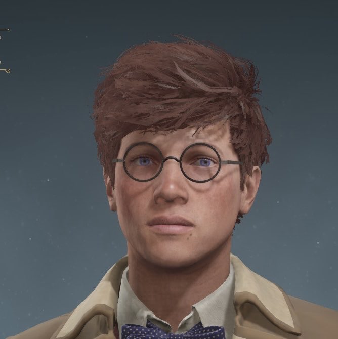 This is Charlie, my brand-new Hogwarts Legacy character. He’s 11, a first-year, and a proud Hufflepuff. He also happens to be the first—and maybe the only—gentleman in my Hufflepuff lineup, since the rest of them are all ladies. 💛