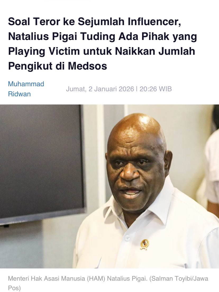 Ini salah satunya nga becus kerjanya