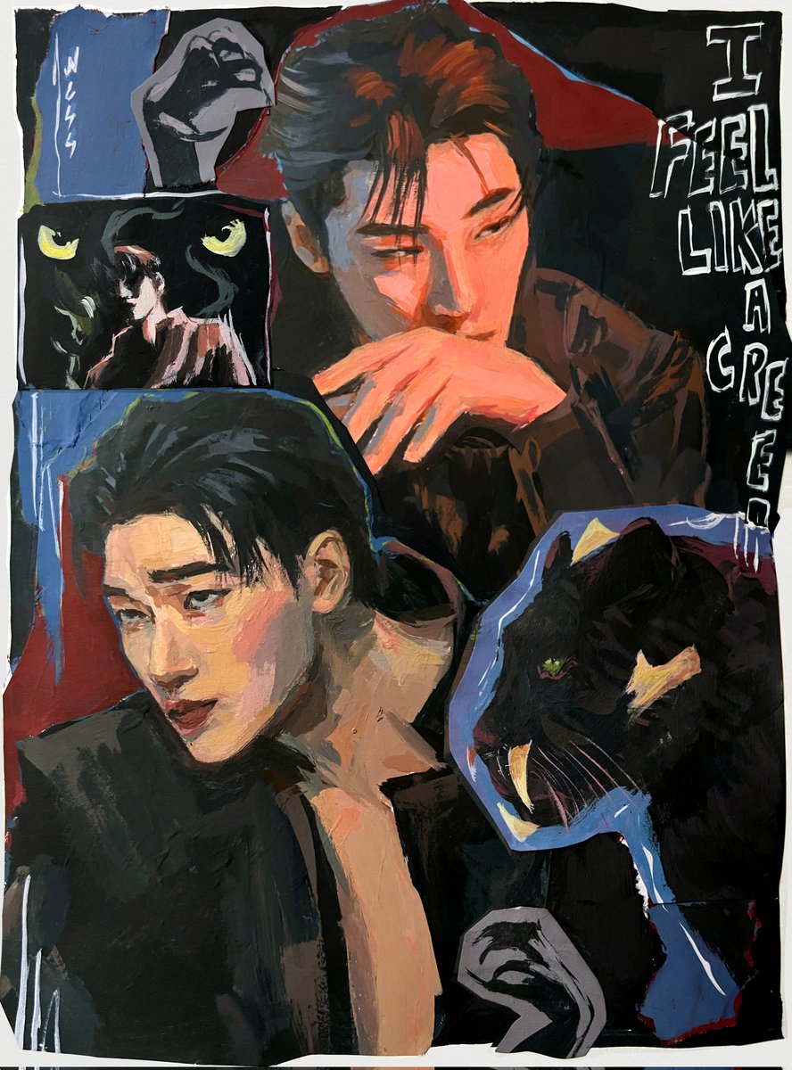 qyeom_'s tweet image. #san #ateez #fanart #creep