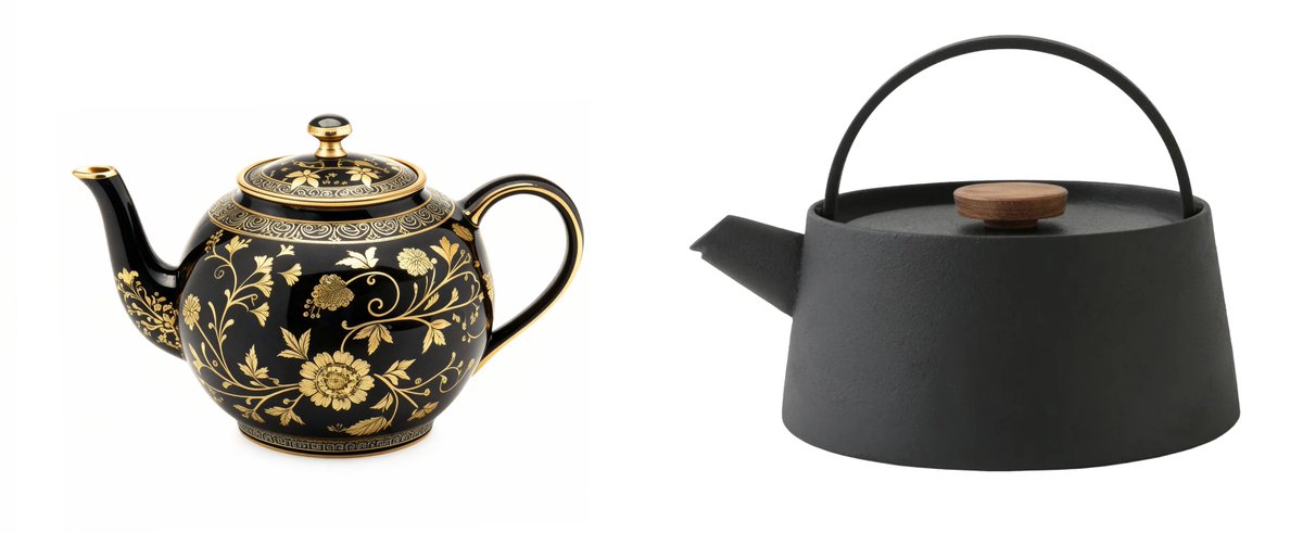 Hi @grok — please remove the less beautiful teapot from this image. https://t.co/o2kOVdq2c6