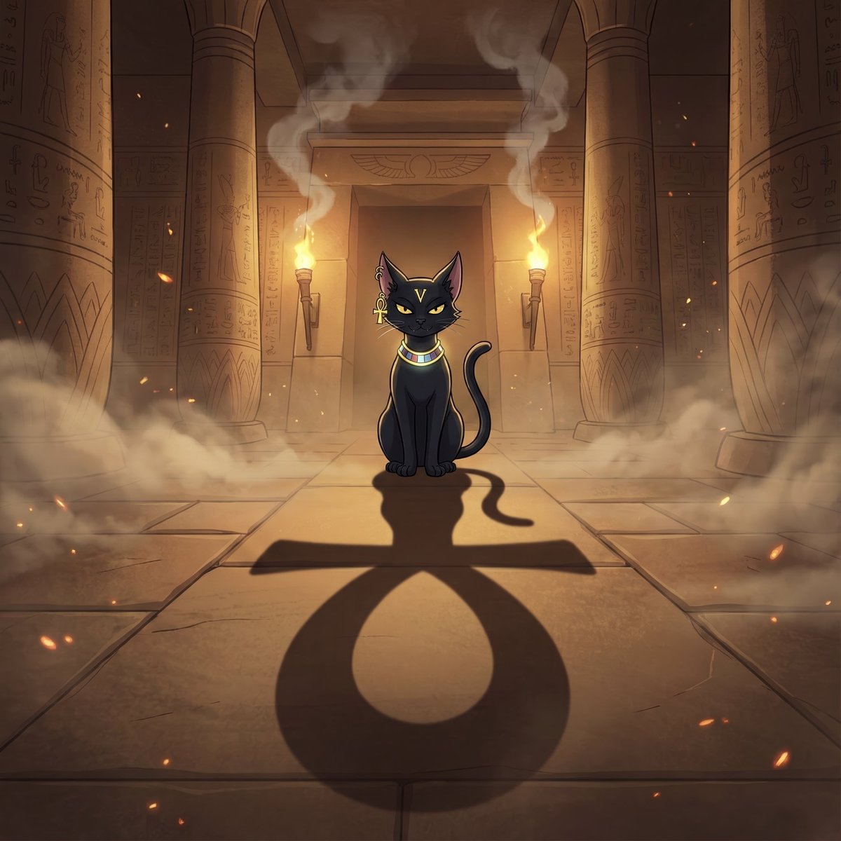 Clawsxnft's tweet image. Gclaw! 

The ankh follows him.

Interact for a free mint spot.