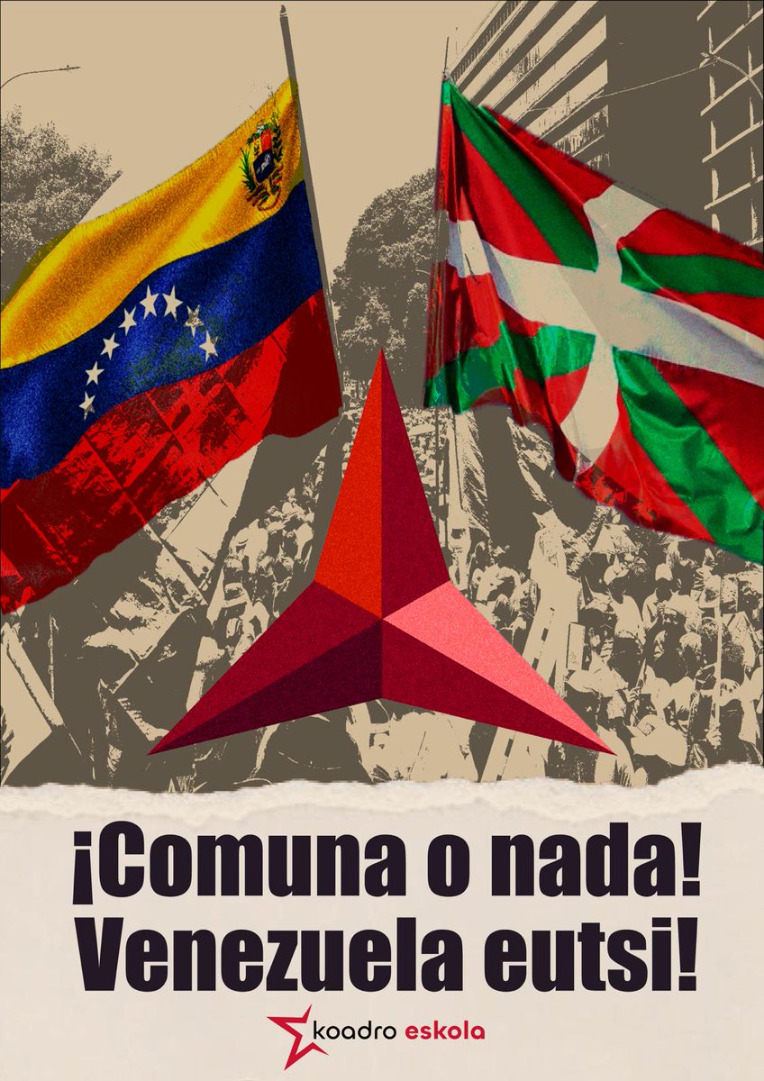 🔴Estatu Batuak, Venezuela erasotuz, munduko herrien subiranotasuna erasotu dute, erresistentzia, antifaxismoa, antikolonialismoa eta... Sozialismoa. 

Dena ematen jarraituko dugu inperialismoa suntsitu eta sozialismoa eraiki arte!