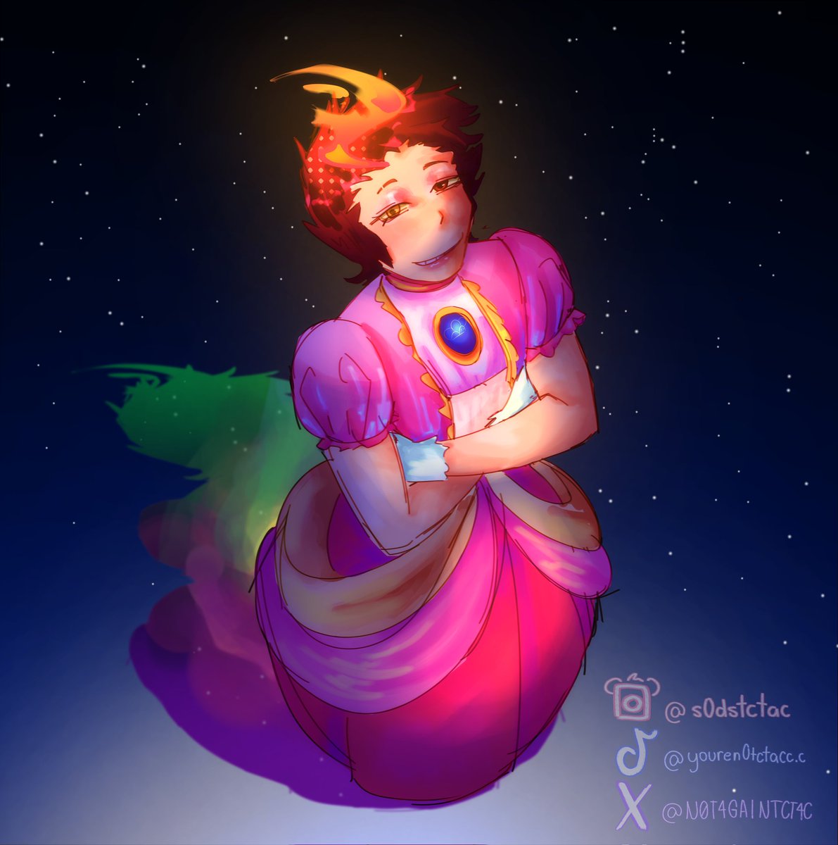 N0T4GAINTCT4C's tweet image. AURN CUBITO PEACH CLARO QUE SIIII JUJUUUU, a sugerencia de saru ok

no se que hashtags poner porq no se si esto sucedió en Éxodo 1 o en Minecraft Extremo, estoy seguro que Éxodo pero no se ahi me dicen guapos

mi primer dibujo del año es aurn cubito en vestido 🤔