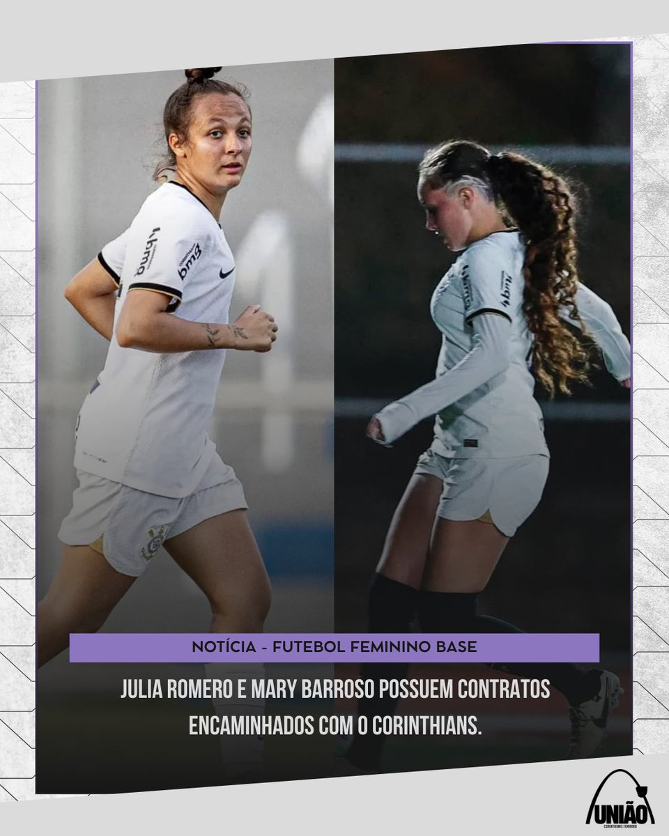 🚨 RENOVAÇÃO NA BASE

A atacante de 17 anos Julia Romero, uma das atletas mais decisivas da base, acertou hoje sua renovação com o Corinthians. Romero fez uma das suas melhores temporadas em 2025 e tem muita identificação com o clube. 

Já a lateral direita Mary Barroso,