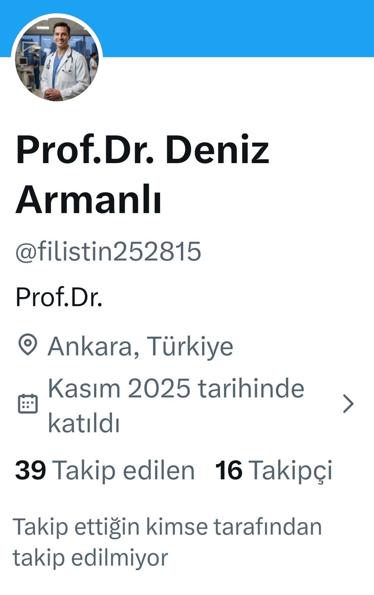 Sıradaki kişi sensin diyerek, Sayın Cumhurbaşkanımızın resmini paylaşan kişi, Selanik Üniversitesi mezunu hukukçu o.çocuğu bir Yunan!

Bu paylaşımı RT yapan kişi de Türkiye'de görev yapan profesör bir doktor.
Bu Doktorun sürekli RT yaptığı diğer hesapta Fetö'den yakalanıp etkin