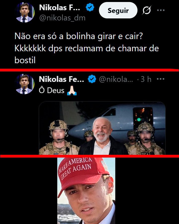 roberta_bastoss's tweet image. A postagem de Nikolas Ferreira não é só absurda, é desrespeitosa. 

Ao colocar Lula no lugar de Nicolás Maduro, ele não ataca apenas uma pessoa, ataca a democracia brasileira.

A comparação ignora, de forma deliberada, que o Brasil tem eleições livres, imprensa atuante, oposição…