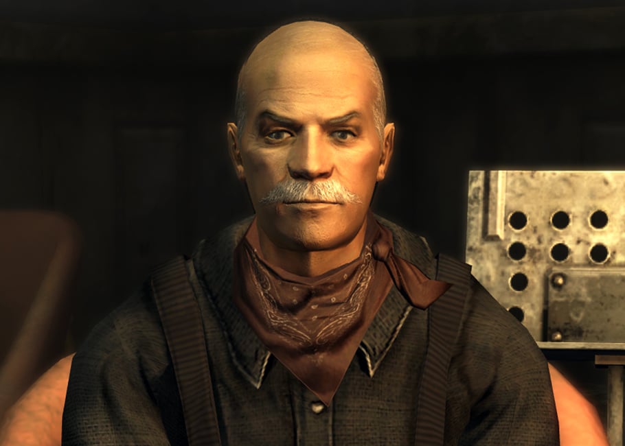 DeMickyD's tweet image. James in Fallout 3: That's a good name for you don't you think? Suits you perfectly ☺️ 

Doc Mitchell in New Vegas: Who in the name of fucking god called you that?