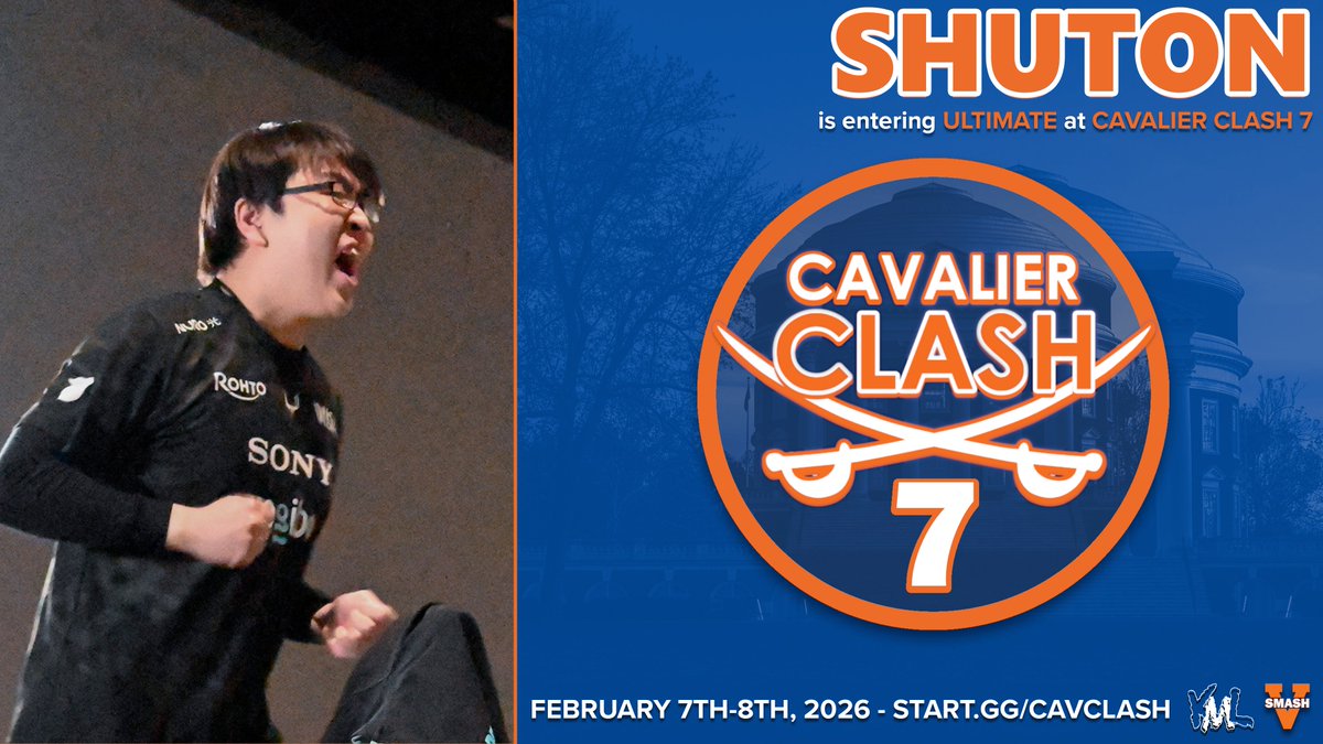 If he can down air a pikmin to recover, surely he can down air his way to a victory at Cavalier Clash 7. <a href="/syu_tolimar/">RC Shuton(しゅーとん)</a> makes his Cav Clash series debut this February!

STANDARD REGISTRATION ENDS TOMORROW NIGHT!!! SIGN UP AT THE LINK BELOW!!!!!!!