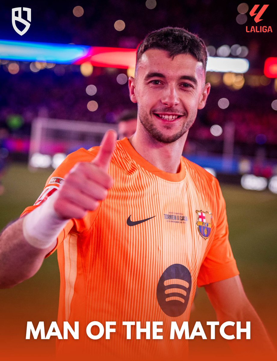 🚨| 𝐎𝐅𝐅𝐈𝐂𝐈𝐀𝐋: Joan Garcia is the MVP. #fcblive 🔥 https://t.co/Rk3zu022b0