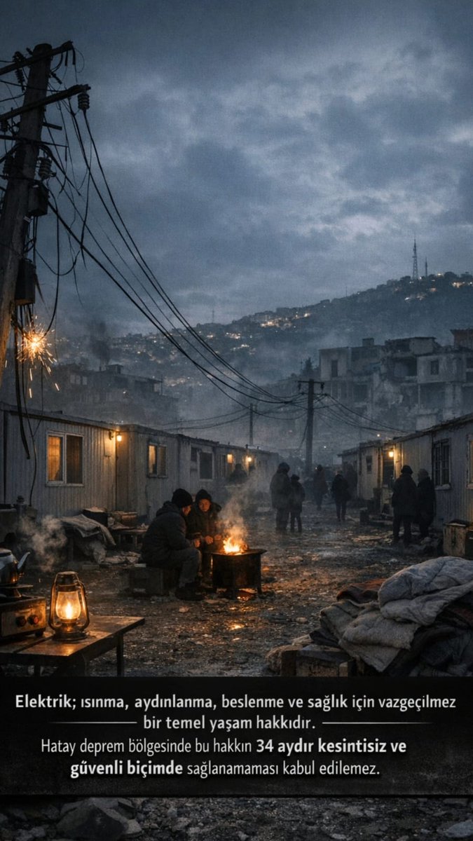 saboozge's tweet photo. #HATAY #ELEKTRİK mağduriyeti !

Gittikçeee çığrından çıktı...
Bir de faz muhabbeti var.
Apartmanın yarısında elektrik var , yarısında yok .
Bazı dairelerde sadece prizler bazılarında sadece ışıklar çalışıyor.
Asansör çalışmıyor , apartman lambaları yanıyor.
Benim dairemde hiçbiri çalışmıyor.

Bu mağduriyet değil artık dümdüz utanç ya !
Bu çağda , bu havada  ,bu soğukta ! Bir tane muhattap yok !
Arıza bildirimi bile yapamıyorsun! Çıldırırsın!!!

#antakya #defne #samandağ