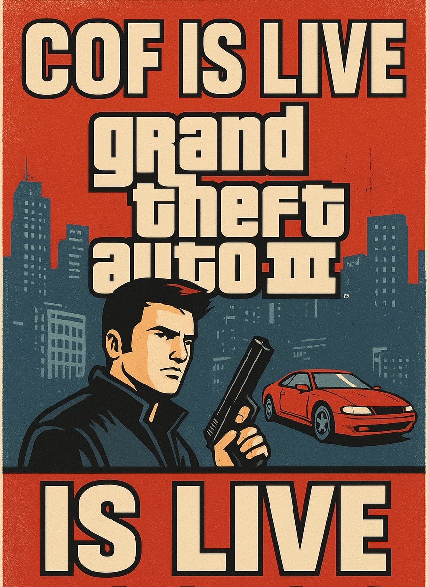SJApollo's tweet photo. ๐ข COF IS LIVE!
๐ฅ Weโre diving back into the streets โ GTA III is on deck!
Pull up, lock in, and vibe with the COF community as we run Liberty City the COF way.
https://t.co/9ZhwQmo6bP
#twitch
#ChannelOfFlyness
#Explorepage
#gta3ๆๆฅใจ้ด
#Rockstargames https://t.co/FyPJk4nOZz