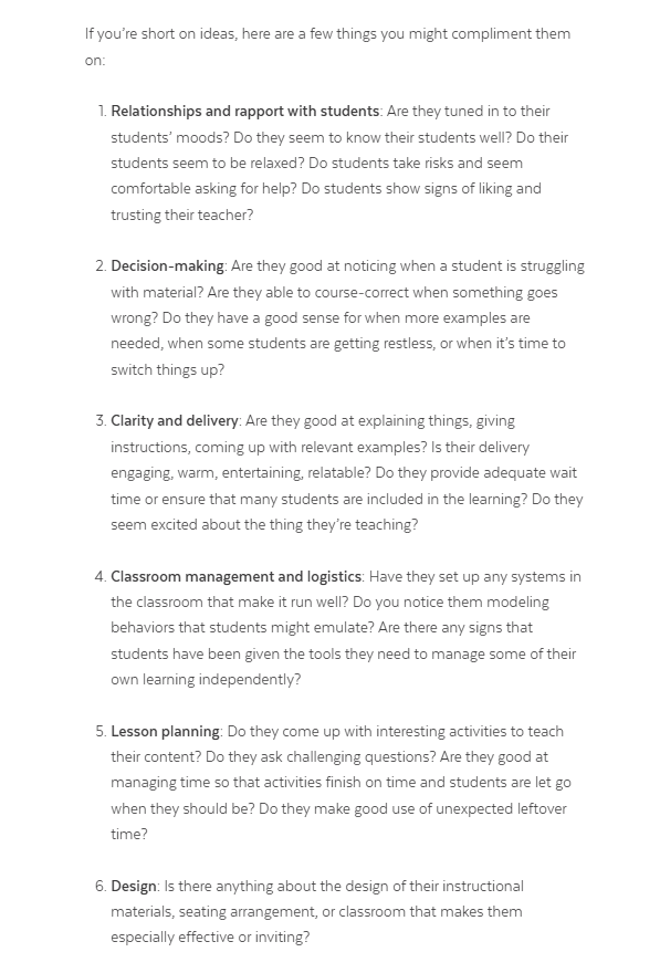 As your teachers head back to school after break, make them feel seen with a perfect compliment. 

Find out how by <a href="/cultofpedagogy/">Cult of Pedagogy</a>:

cultofpedagogy.com/your-teachers-…