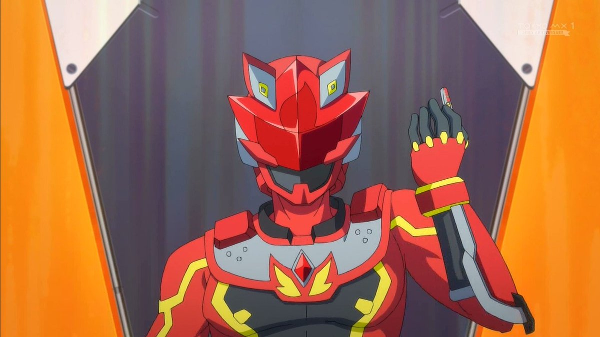 takohachibar6's tweet image. ニンジャレッドことサスケの小川輝晃さんと言えば、異世界レッドで変身モーション監修を務めた方 #nitiasa #SHT #ゴジュウジャー