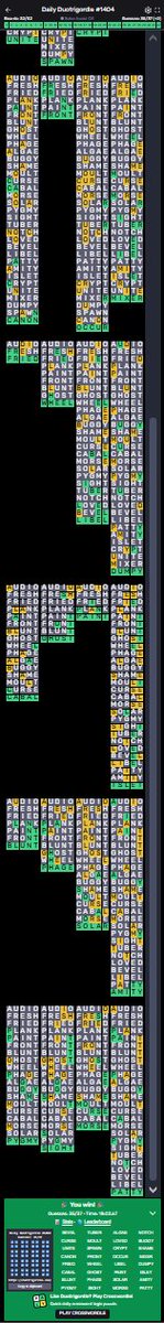 twoae_'s tweet image. we are the goats of Duotrigordle