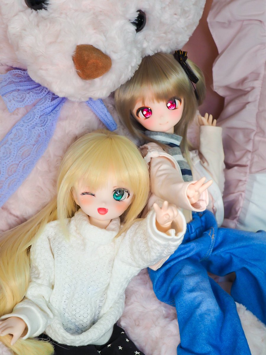 エル・ユニ「🧸✌️」

なかよし良いよね♪
#ドールスタジオaile
#ひずっ子 #いちごっ娘