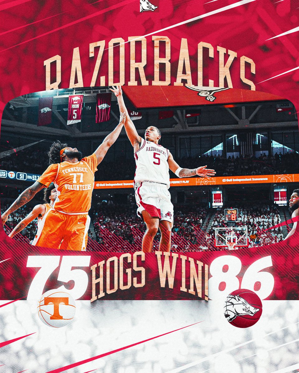 RazorbackMBB's tweet image. No Volunteers needed. Hogs handled business.