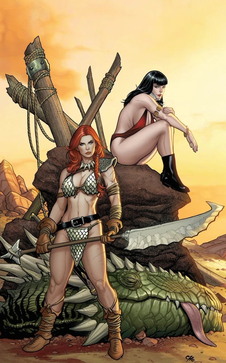⚔️ Vampirella / Red Sonja

When an ancient evil threatens their worlds, two legendary warriors are forced to fight side by side. Mistrust, clashing values — and a battle neither can win alone.

✍️ Jordie Bellaire, Drew Moss,
 Rebecca Nalty, Becca Carey

🙏 Dynamite