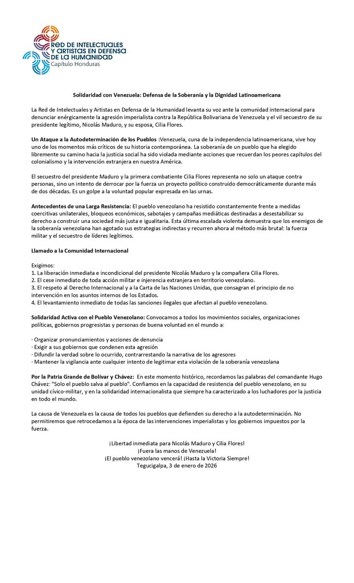 Red En Defensa de la Humanidad Hn (@hn2red) on Twitter photo 