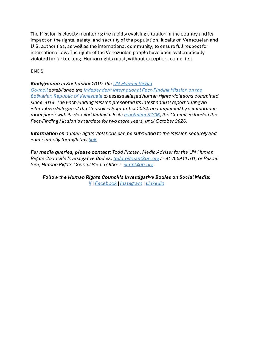 UN Human Rights Council Investigative Bodies tweet media