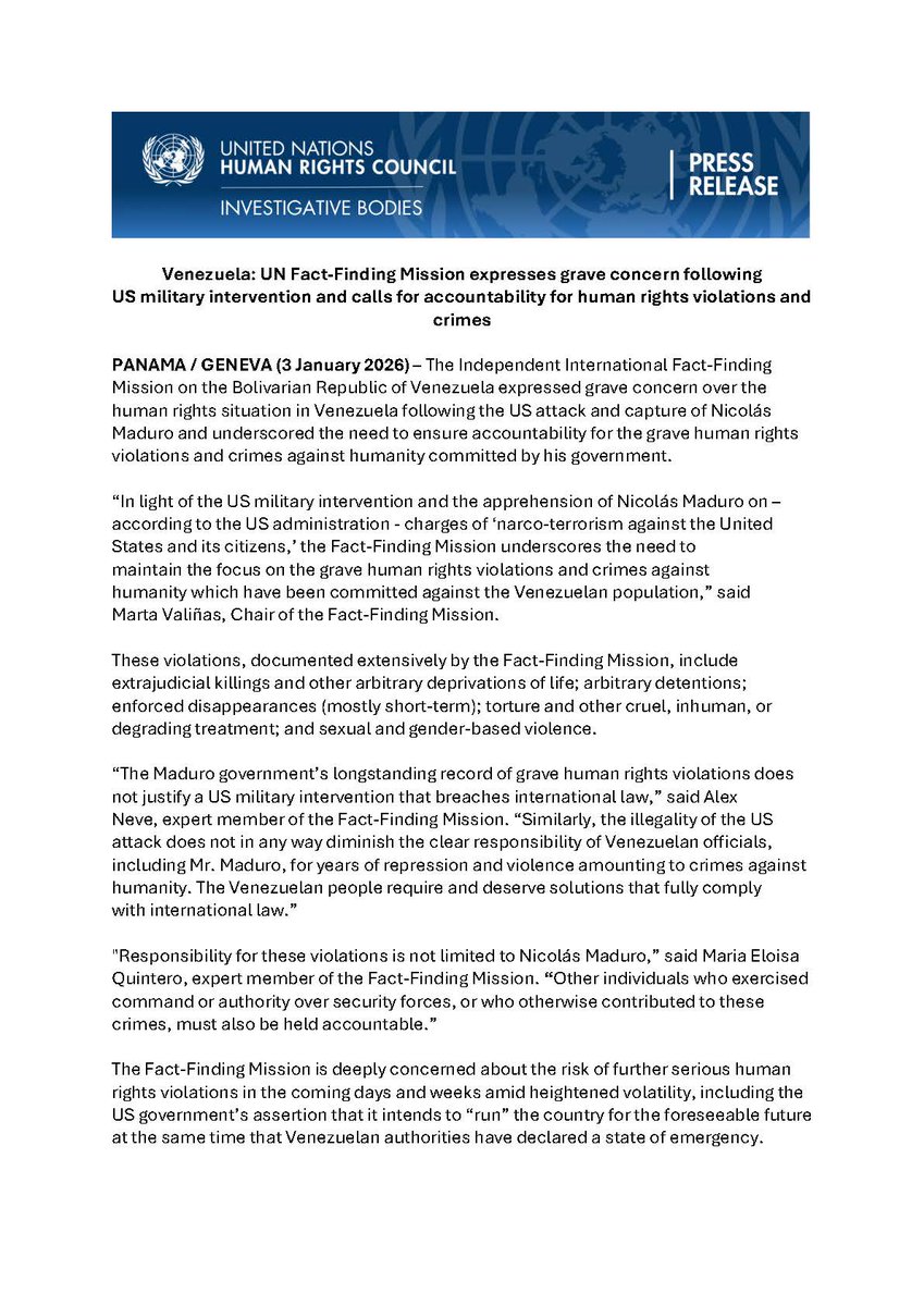 UN Human Rights Council Investigative Bodies tweet media