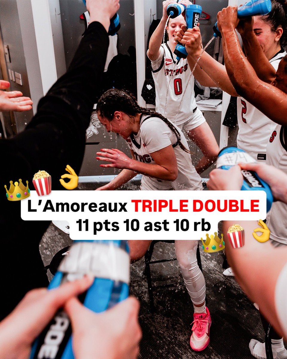 StagsWBball's tweet image. 1st ever triple double in school history 🤘