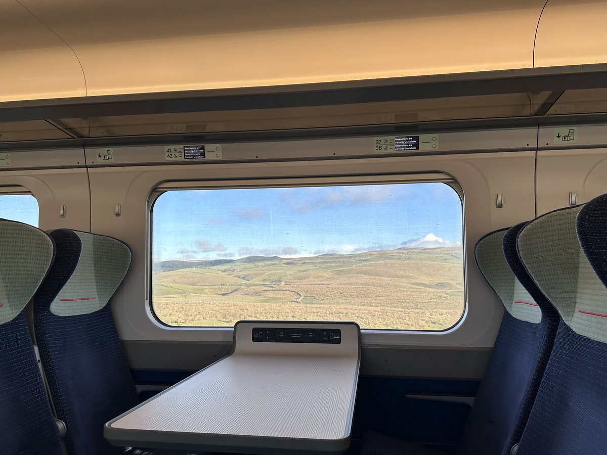 Earlier today I travelled on a diverted <a href="/AvantiWestCoast/">Avanti West Coast</a> from Carlisle to Wigan, via the Settle line! Was fun to do the line again after a couple years, especially on an intercity train.