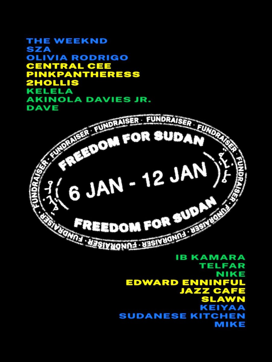 NewsWeeknd's tweet photo. The Weeknd joins a worldwide charity auction in support of Sudan amid the ongoing humanitarian crisis. 🤍 https://t.co/K7UhOnqqOw