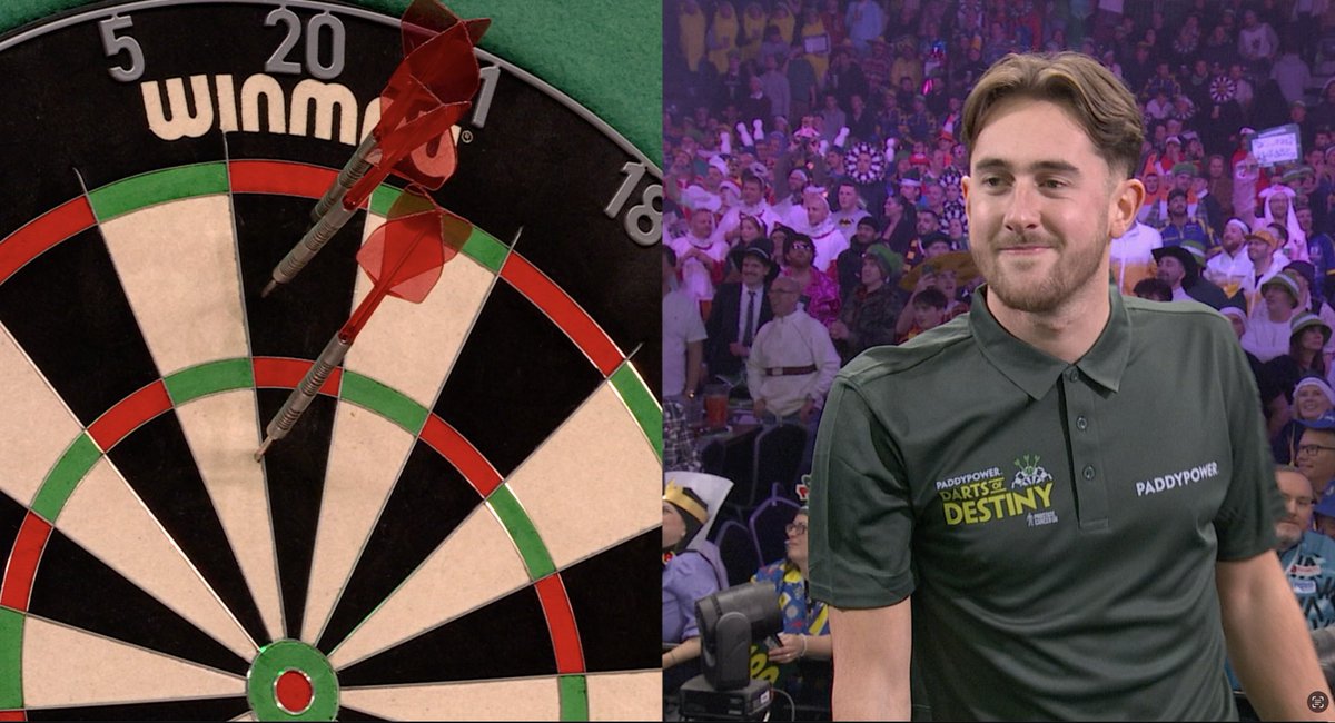 paddypower's tweet image. 📸 The pressure of the Ally Pally stage was heaped on Curtis, our Paddy Power Darts of Destiny contestant…

His nine darts didn’t earn the £180,000 jackpot but he took home a nice £5,000 consolation prize, and a lifetime memory… 🎯

@OfficialPDC | @ProstateUK