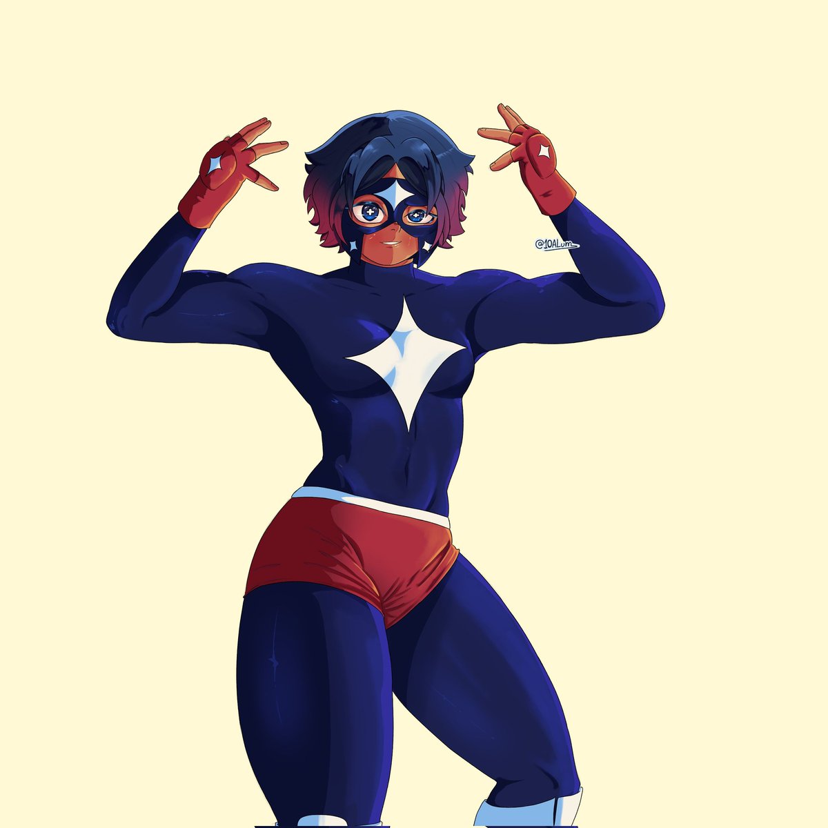 Otro dibujito de Cruz, prometo hacer más dibujos de ella en este año.