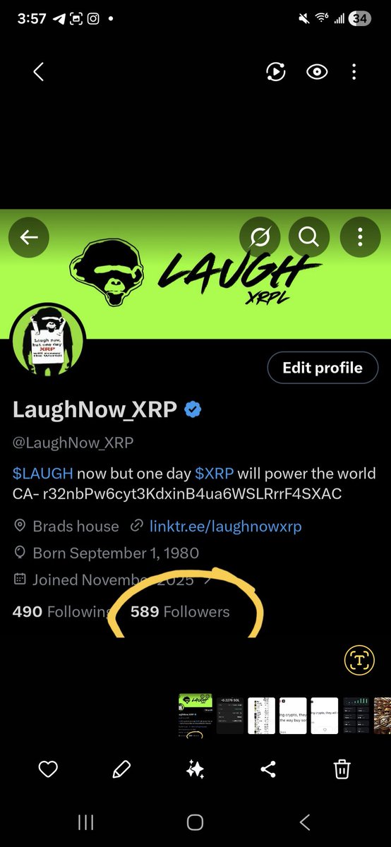 589 everywhere! It will be temporary but it happened, of all numbers it could have stopped on...