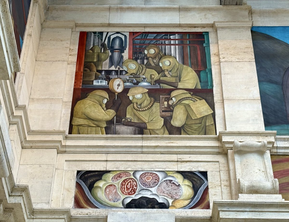 JoshLipnik's tweet image. Diego Rivera’s Detroit Industry Murals (1932-33) at the Detroit Institute of Arts